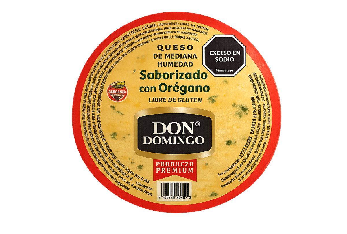 Etiqueta para alimentos Don Domingo